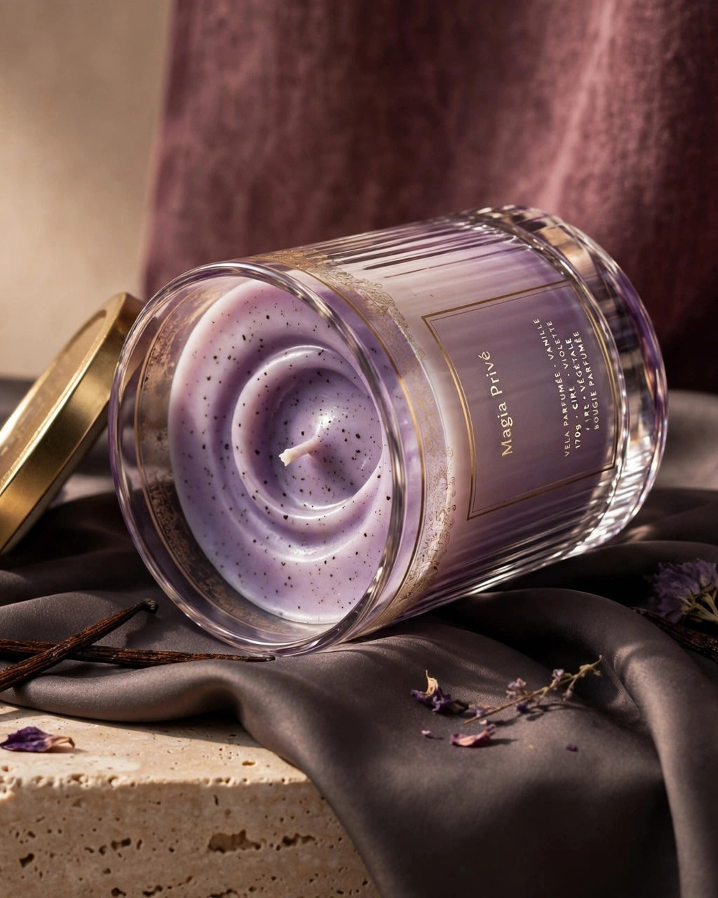 Je Joue Scented Candle · Purple Vanilla · 160 g