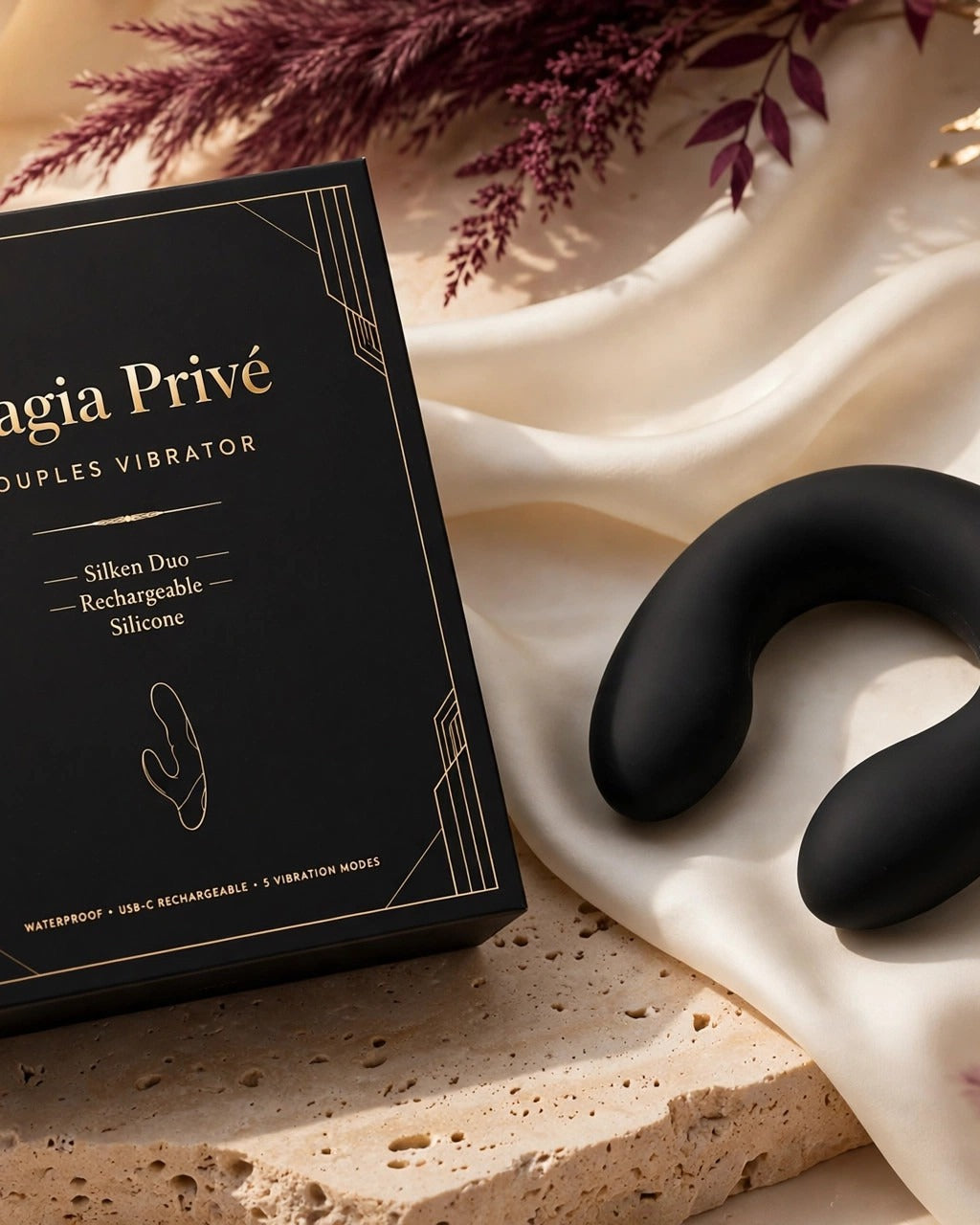 We-Vibe Shared Touch Couples Vibrator · Black