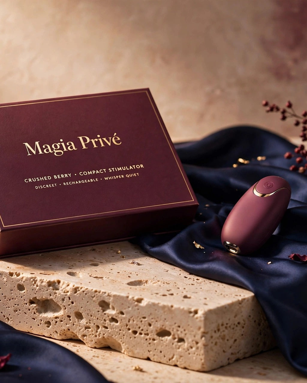 Womanizer Snap Stimulator · Crushed Berry